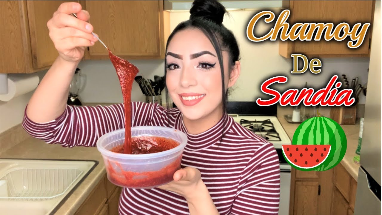HOW TO MAKE A HOMEMADE CHAMOY DE SANDIA (WATERMELON CHAMOY)