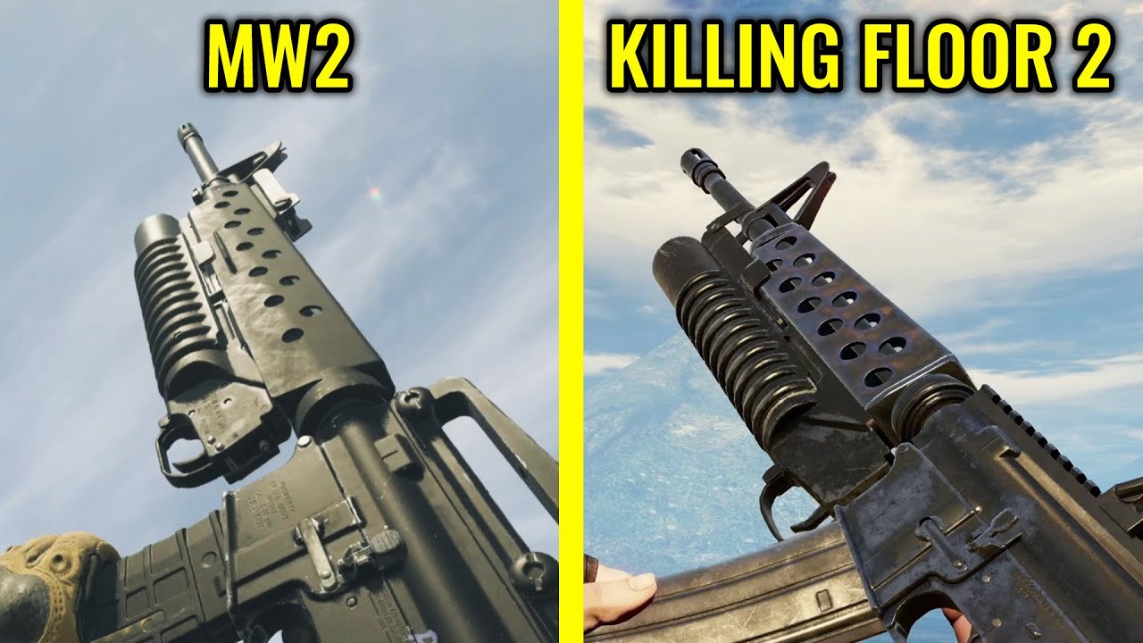 COD MW2 2022 vs Killing Floor 2 - Weapons Comparison