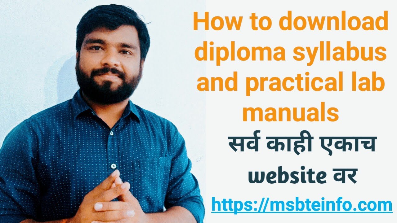 How to download diploma syllabus and practical lab manuals for msbte diploma polytechnic students