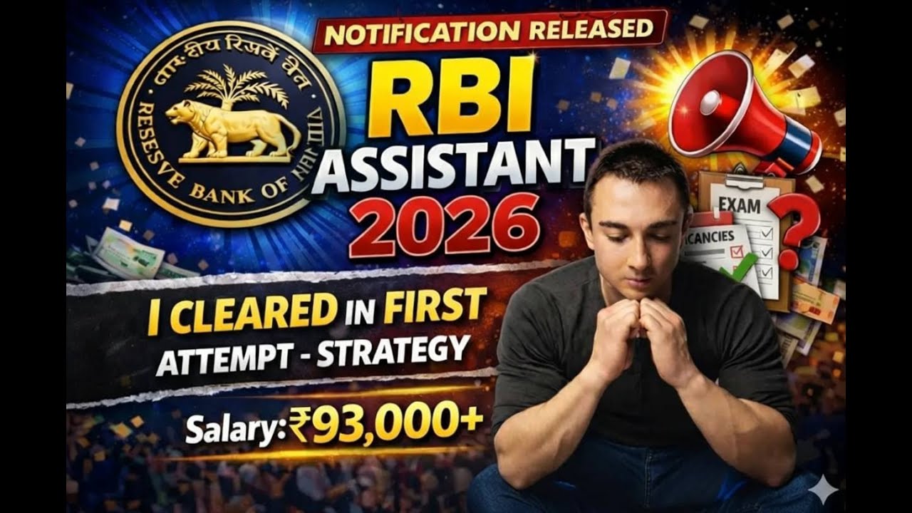 RBI Assistant 2026 Notification Released 🔥 First Attempt Strategy + Full Guide