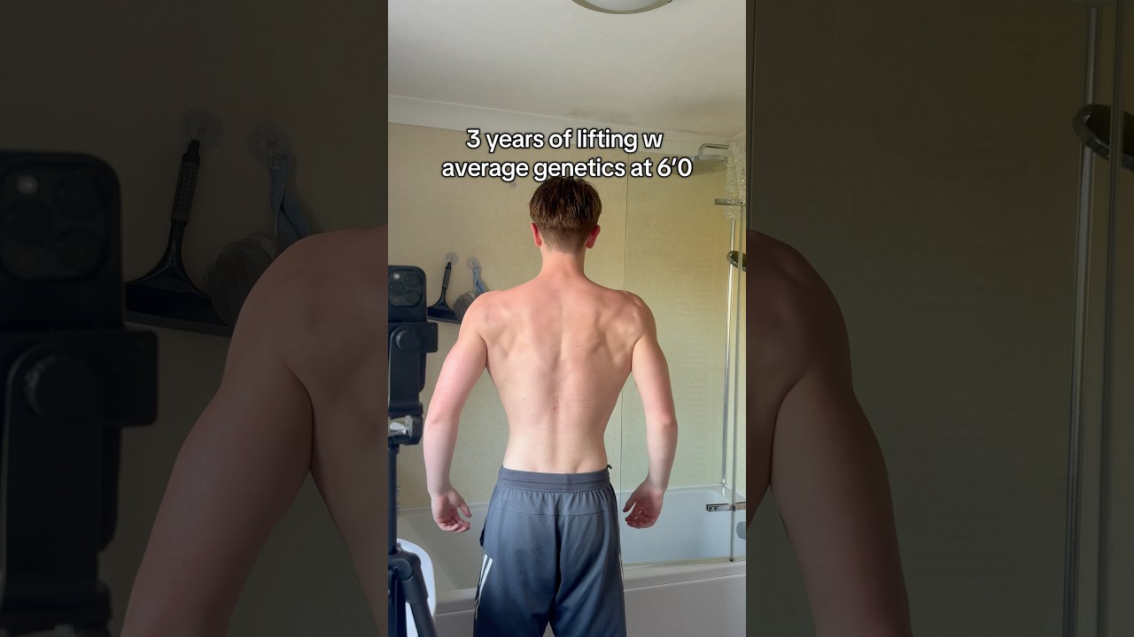 Where mid genetics gets you in 3 years #shorts #physique #gym