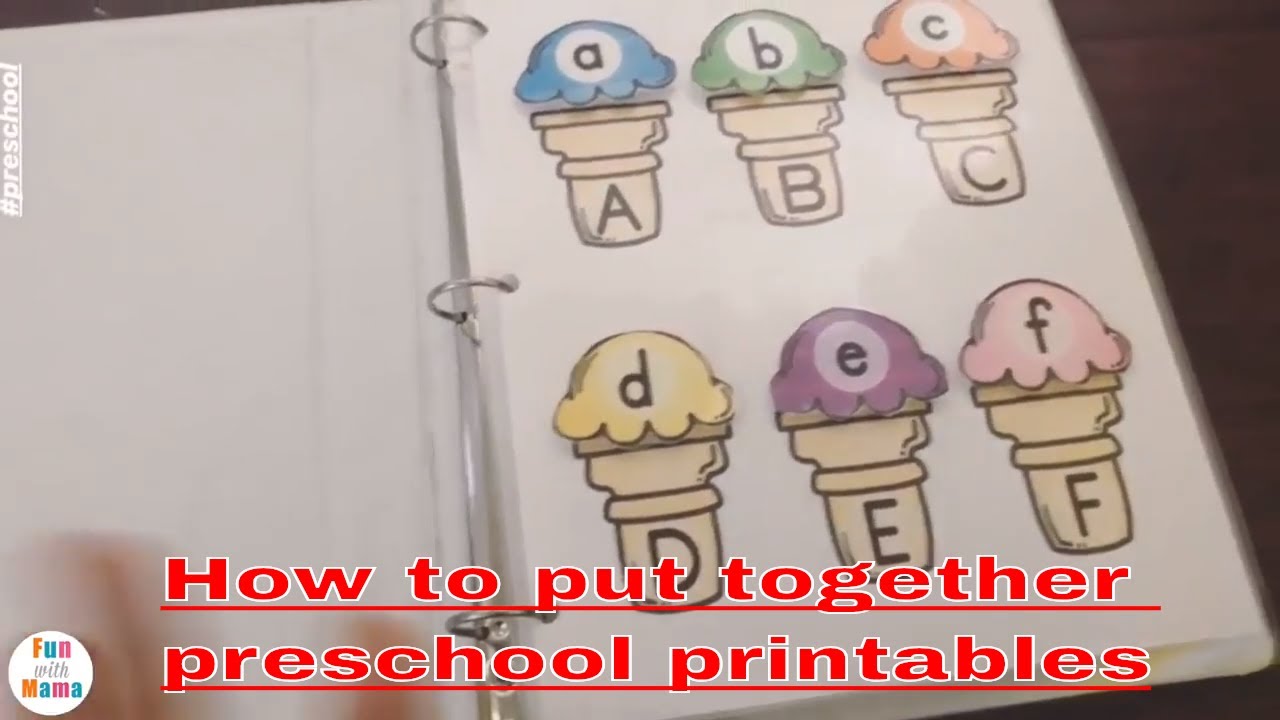 Preschool Learning Activities learn how to laminate and use velcro dots with preschool printables