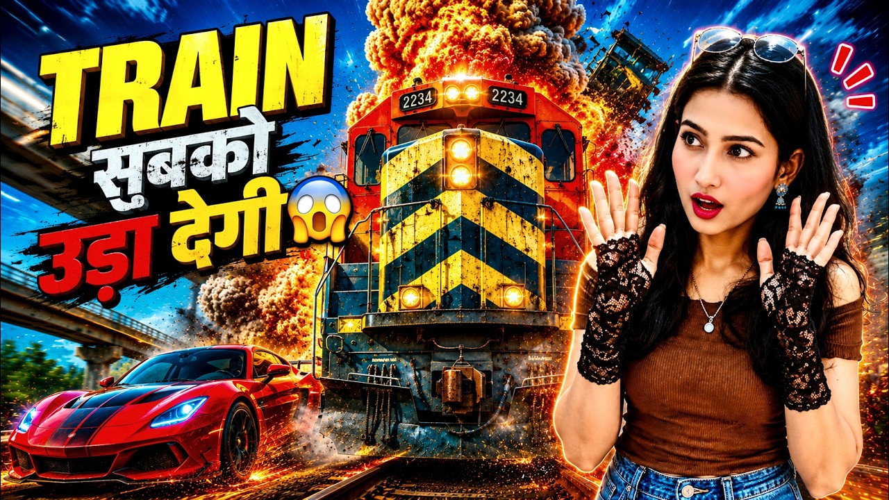 GTA 5 LIVE | 100 Cars vs खतरनाक Train 😱🚂 कौन जीतेगा?