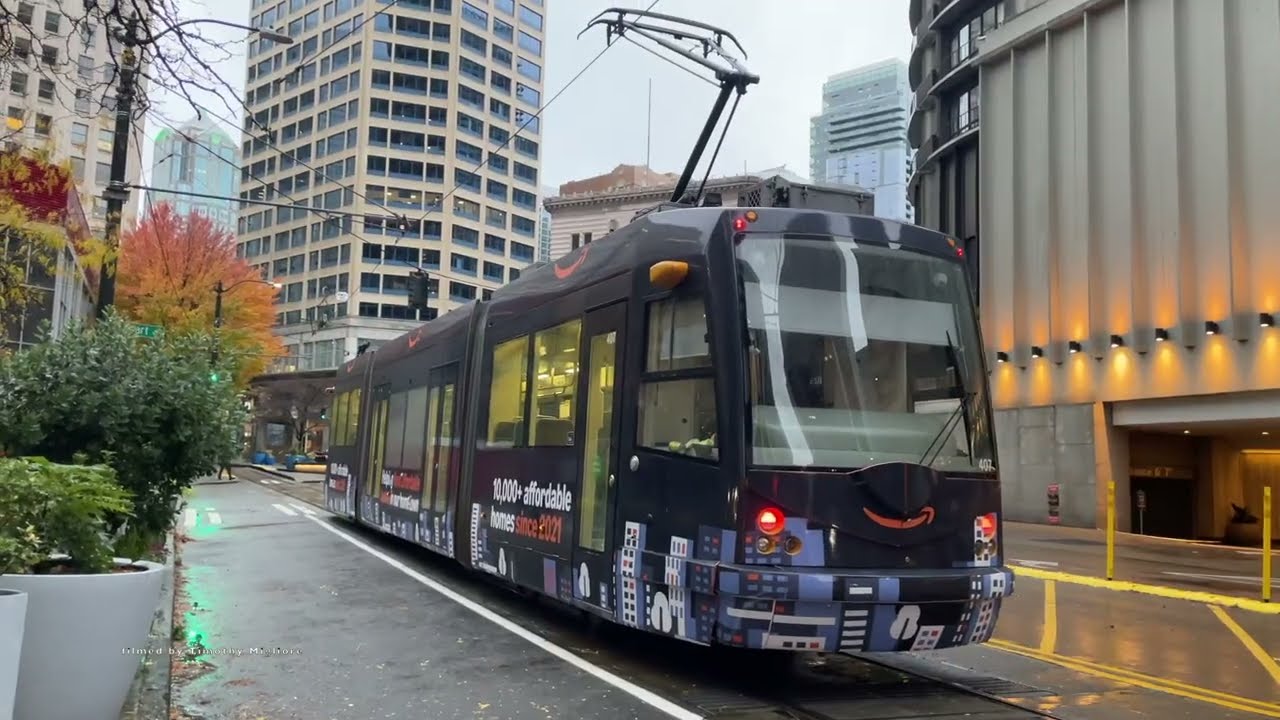 The South Lake Union Streetcar/Tram in Seattle (Only 1.3mi - 2Km long??), USA 2025