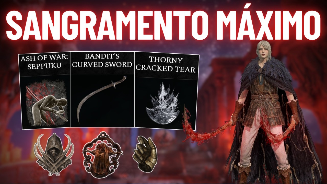 Elden Ring com a MELHOR build de SANGRAMENTO
