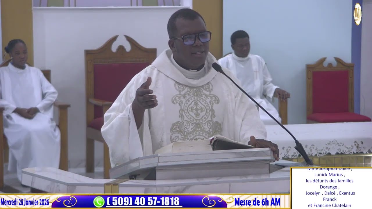 Messe de 6h AM en l'Honneur de Saint Thomas d'Aquin, docteur de l'Eglise | Mercredi  28 Janvier 2026