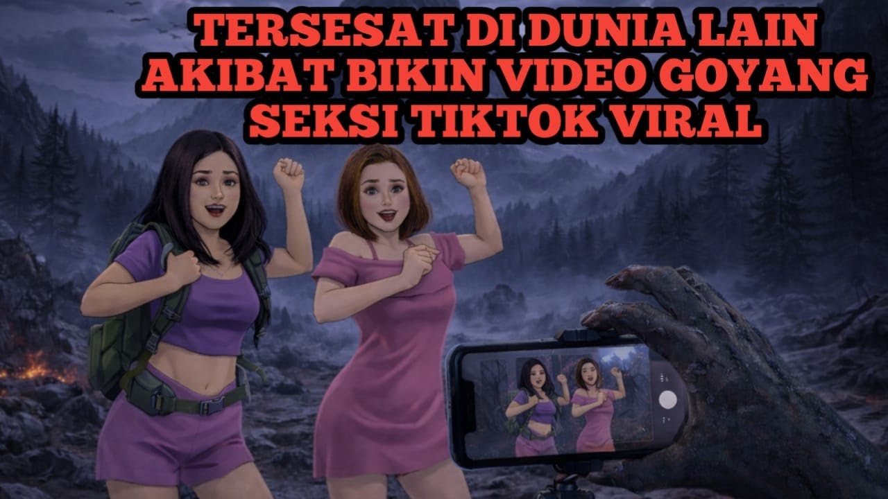 TERSESAT DI DUNIA LAIN AKIBAT BIKIN VIDEO GOYANG SEKSI TIKTOK VIRAL | ANIMASI HOROR