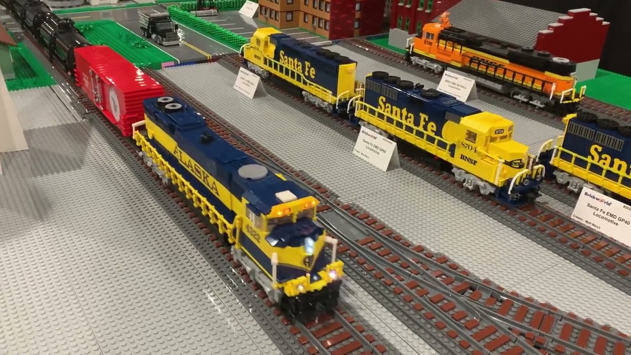 1:48 Scale LEGO Alaska Railroad Train Brickworld Chicago 2022