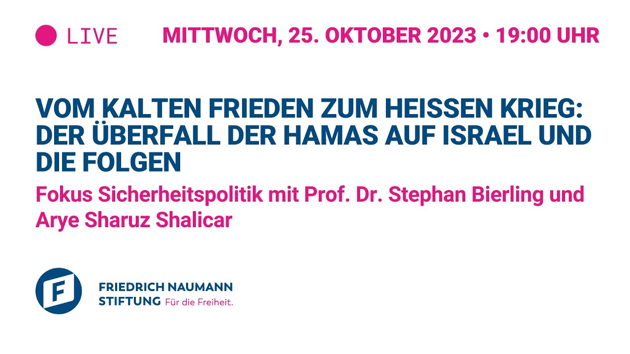Vom kalten Frieden zum heißen Krieg: Der Überfall der Hamas auf Israel und die Folgen