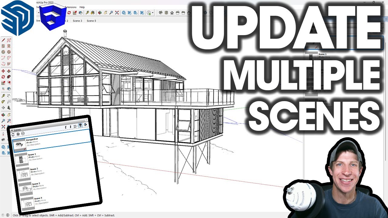 How to Update MULTIPLE SCENES at One Time in SketchUp!