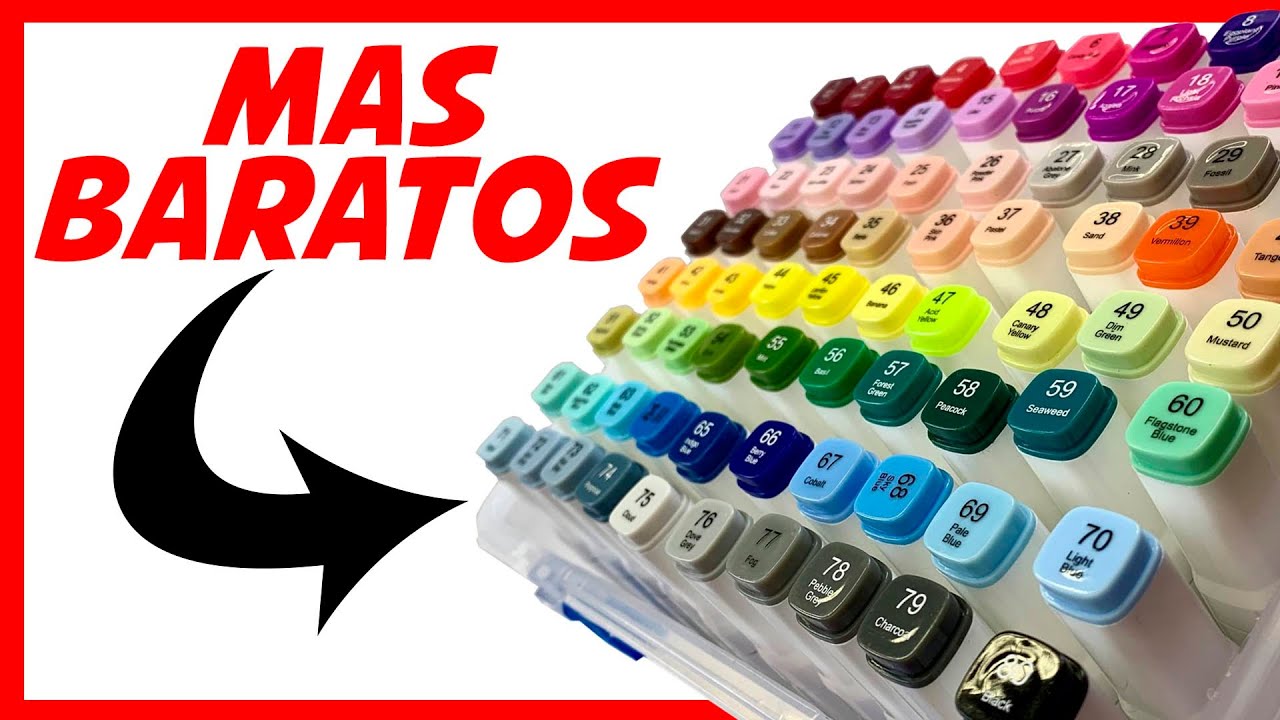 ROTULADORES BASE DE ALCOHOL MAS BARATOS ❤️ Barato vs caro !! ¿Valen la pena?