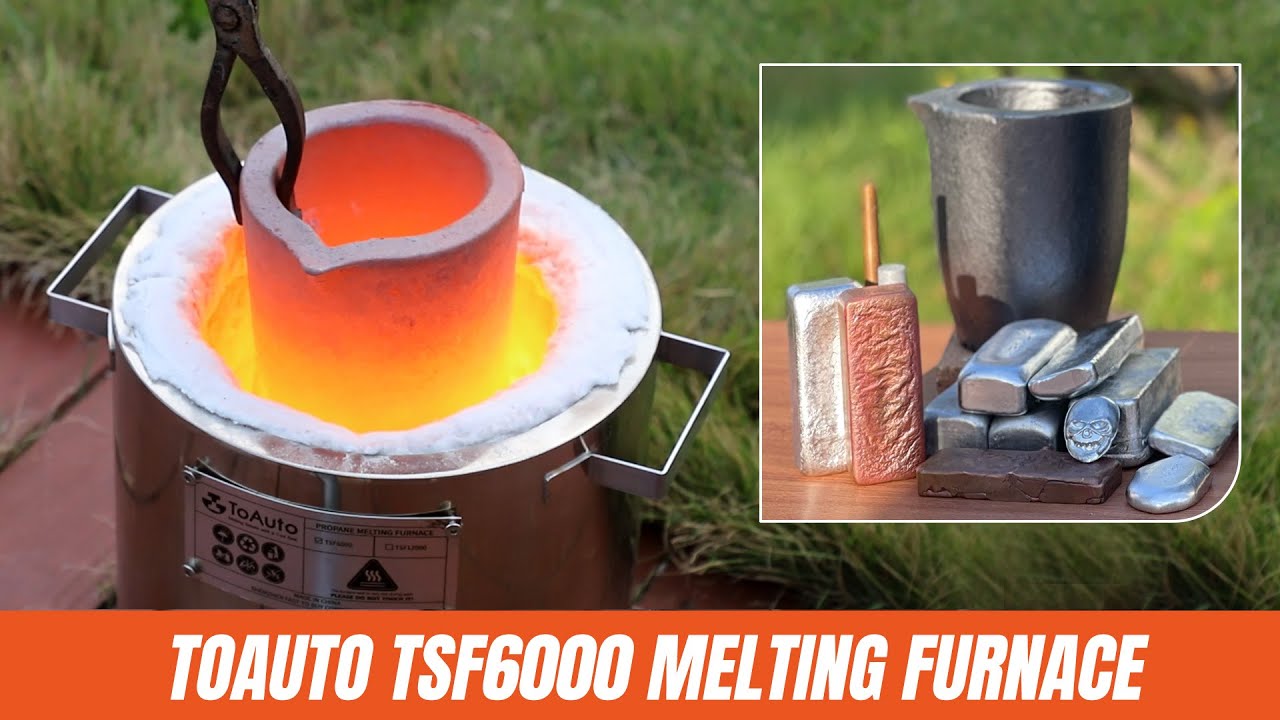 ToAuto TSF6000 Propane gas metal melting furnace - Stainless steel - Beginners Casting in 2023