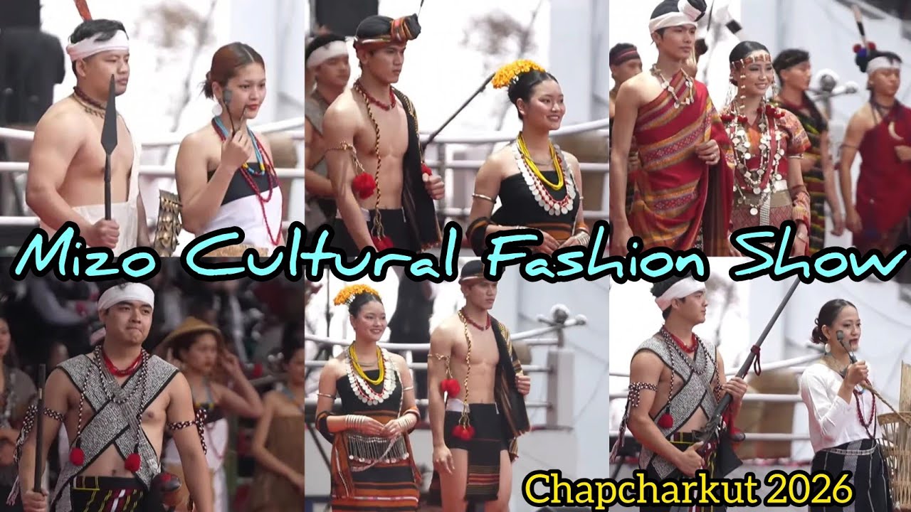 Traditional Elegance! Mizo Fashion Show at Chapchar Kut Festival”