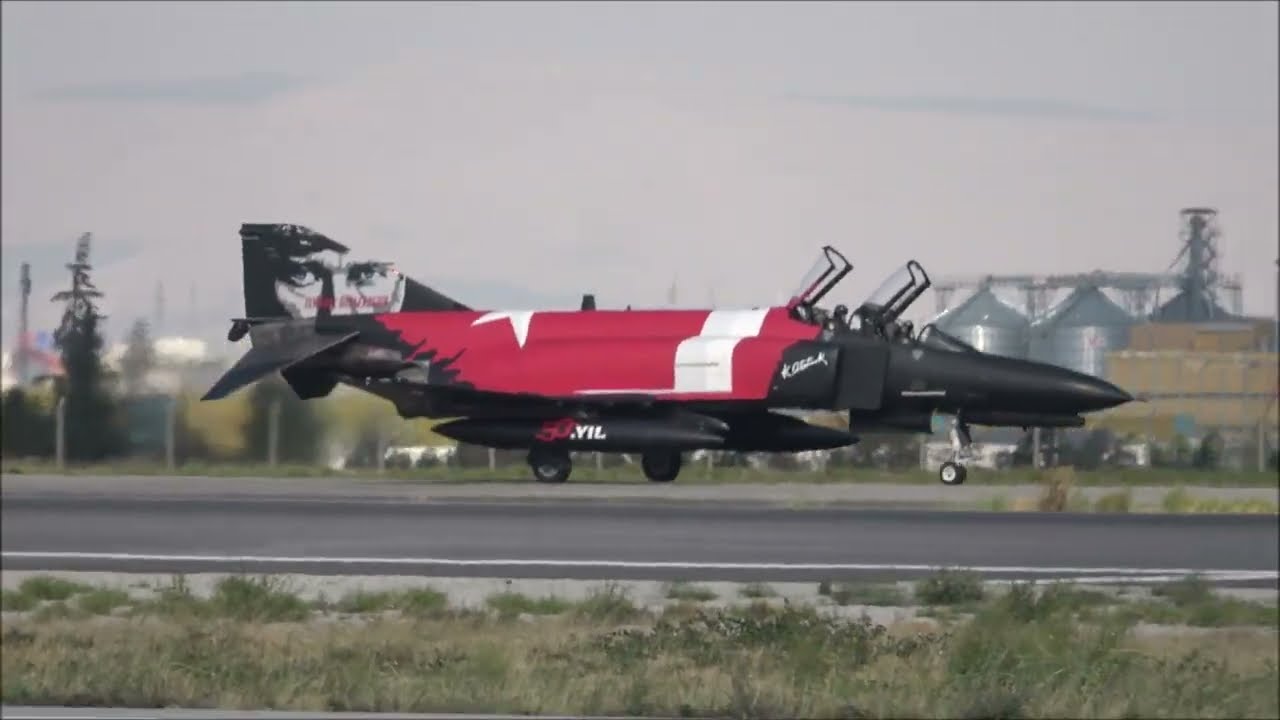 Wednesday Afternoon Flying at Konya AFB, 2nd July 2025. Including a stunning F-4E Phantom flying low