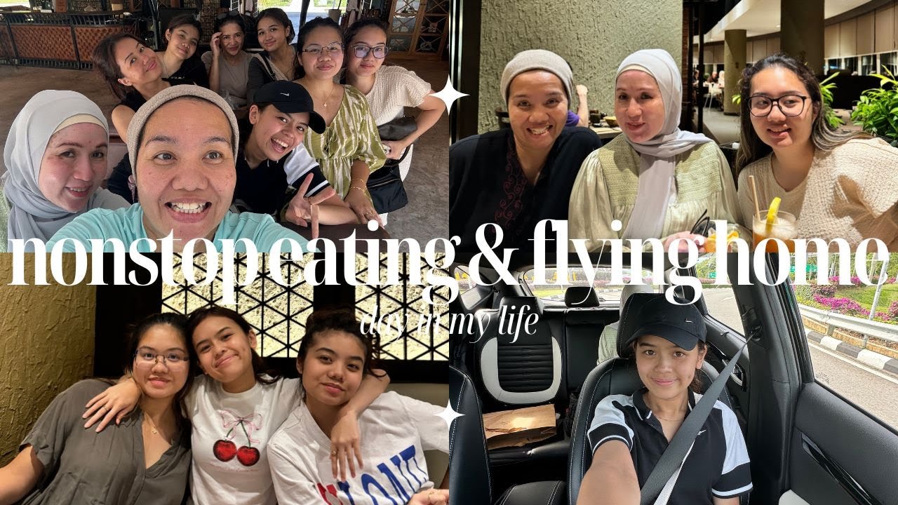 nonstop eating, last minute shopping & flying home! 🍴✈️🤍