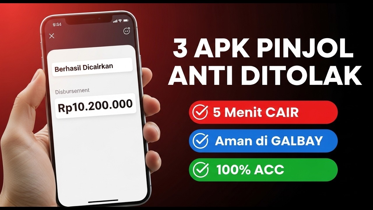 3 Aplikasi Pinjaman Online Langsung Cair 2026 - Pinjol Mudah Cair Ke Dana TANPA BI CHECKING
