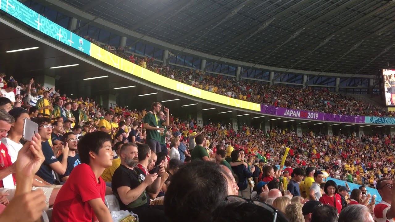 ラグビーW杯　ハーフタイム みんなで熱唱  Sweet Caroline