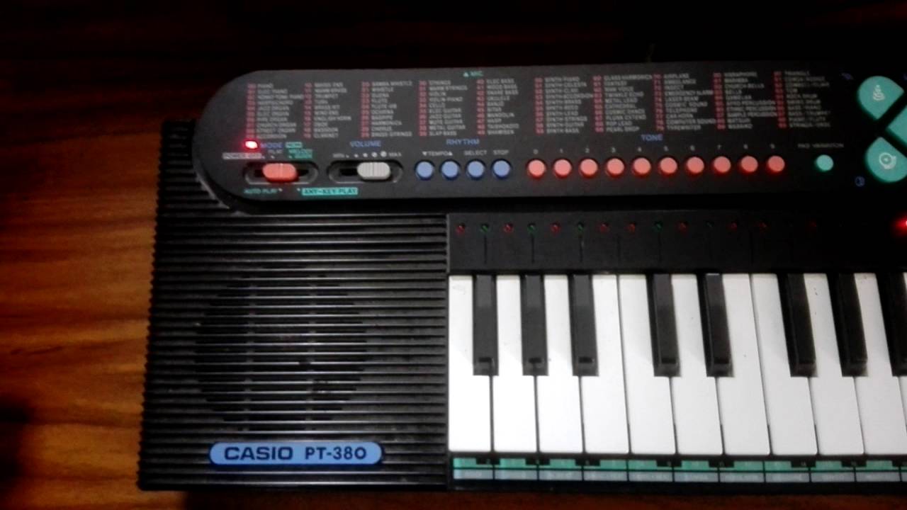 Casio PT-380 demo song #1 Little brown jug