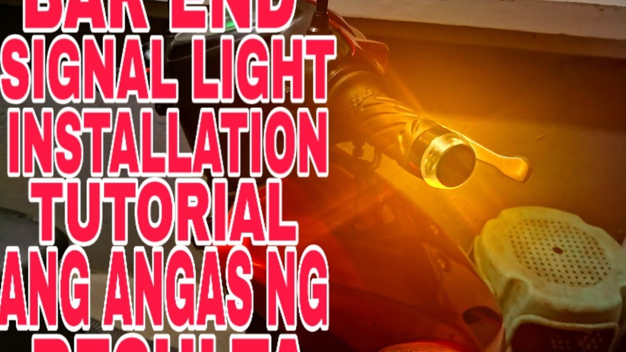 BAR END SIGNAL LIGHTS INSTALLATION (YAMAHA MIO SPORTY)