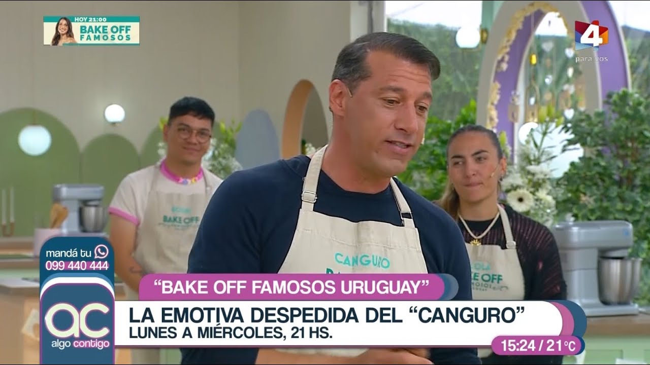 Algo Contigo - El Canguro Porta se despidió de Bake Off Famosos Uruguay