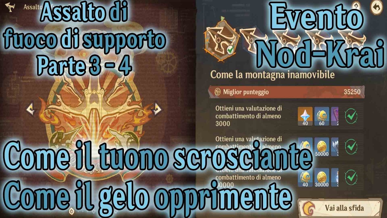 Assalto di fuoco di supporto - Parte 3 e 4  | Evento (Nod-Krai) | Genshin Impact ITA