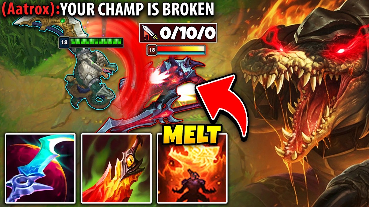 THIS POOR AATROX WAS NOT READY TO FACE MY RENEKTON! THEY HAD A MENTAL BREAKDOWN