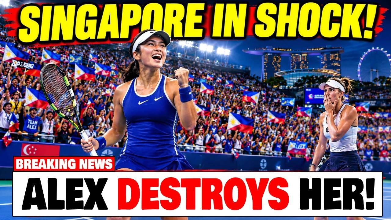 SINGAPORE CAN&rsquo;T BELIEVE IT! Alex Eala DESTROYS Prozerova&rsquo;s Hopes Filipino Crowd GOES ABSOLUTELY WILD