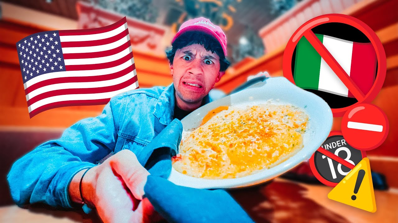 Ravioli alla CARBONARA in AMERICA🤢 -pericoloso per italiani-