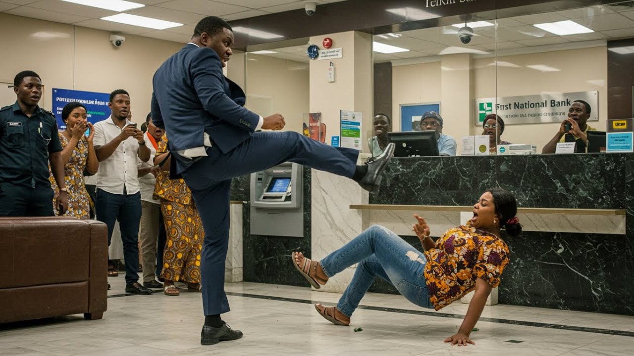 HE KICKED HIS WIFE INSIDE BANK, UNAWARE SHE OWNS $500M SHARES , THEN SHE CAME WITH BIG REVENGE..