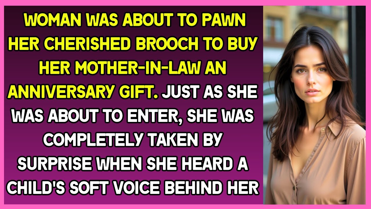 Woman was about to buy her mother-in-law anniversary gift when she heard child's soft voice behind