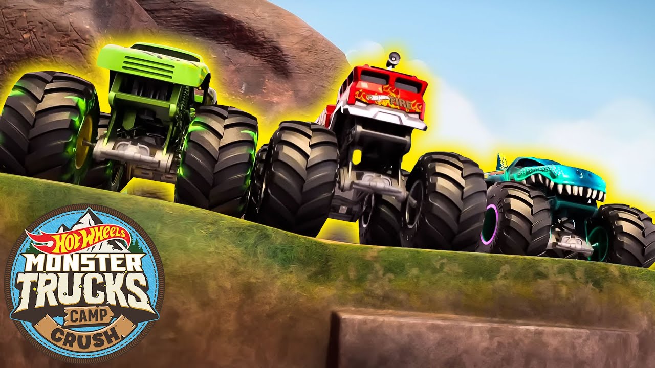 Hot Wheels Monster Trucks Face the Greatest Challenge Ever! 🚗 🔥 - Monster Truck Videos for Kids