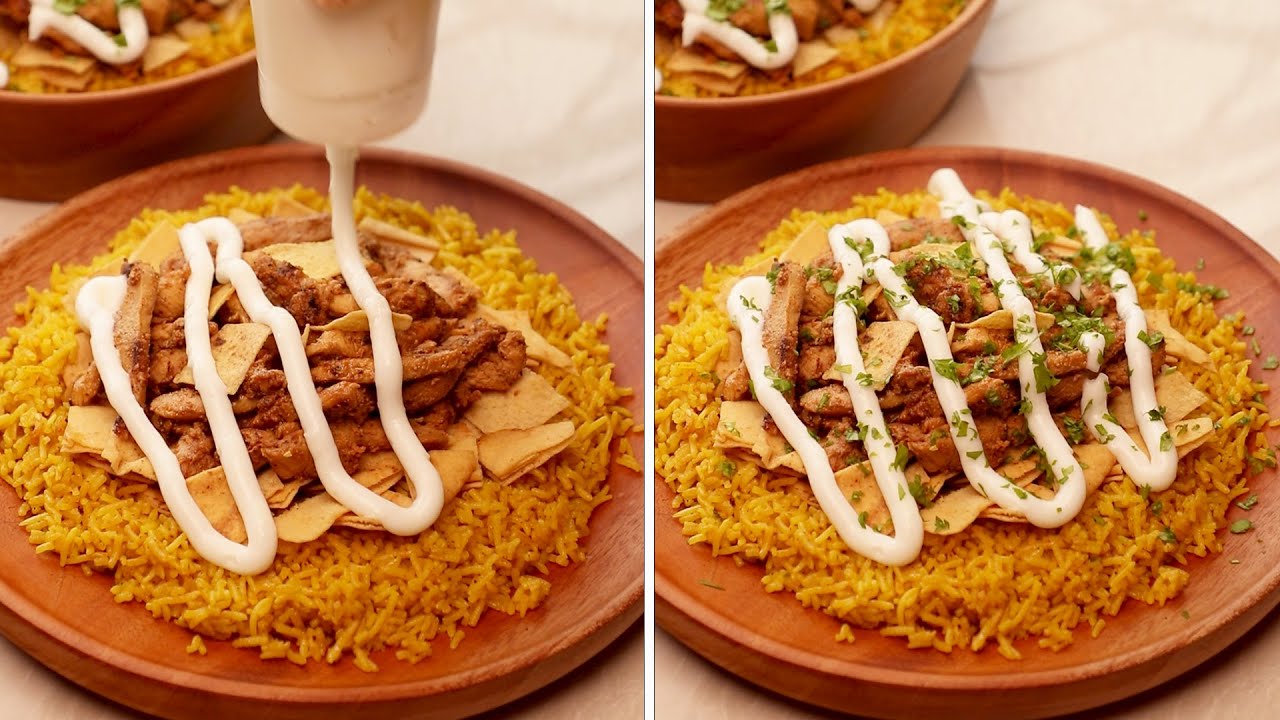 طريقة عمل فتة الشاورما السوري وسر صوص الثومية الرهييييب