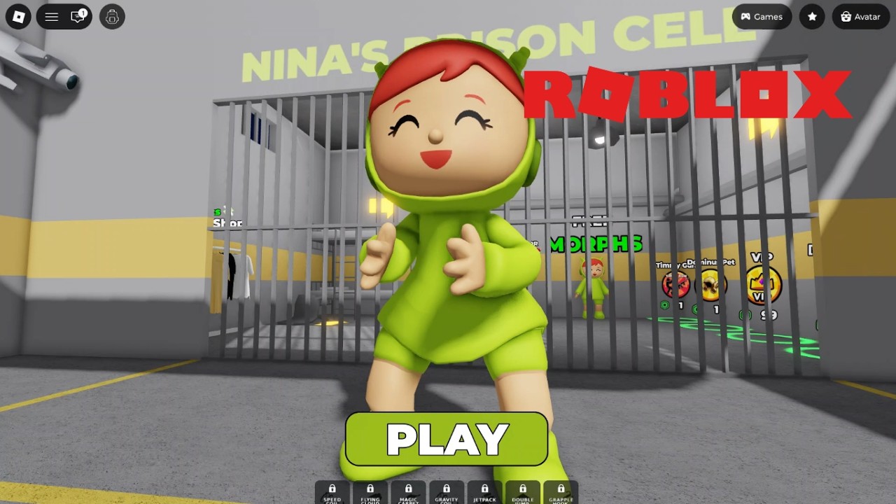 Roblox Gameplay Walkthrough🧙‍♀️NINA Prison Run (OBBY) #gamres #youtubevideo
