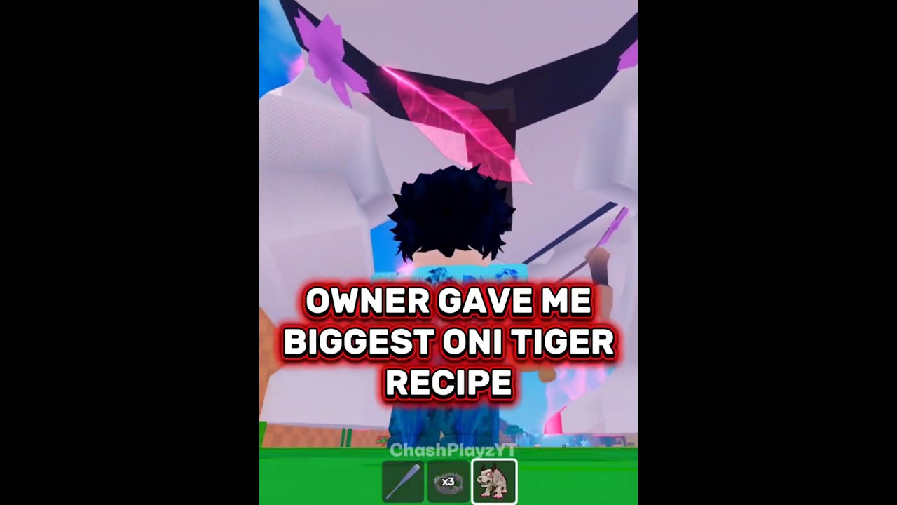 Eternal Oni Tiger Fuse Recipe By Owner in Steal An Egg #roblox