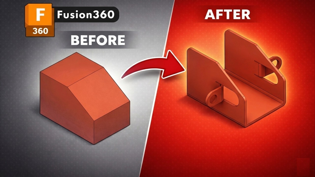How to convert (Solid Body) to Sheet Metal part | Fusion360