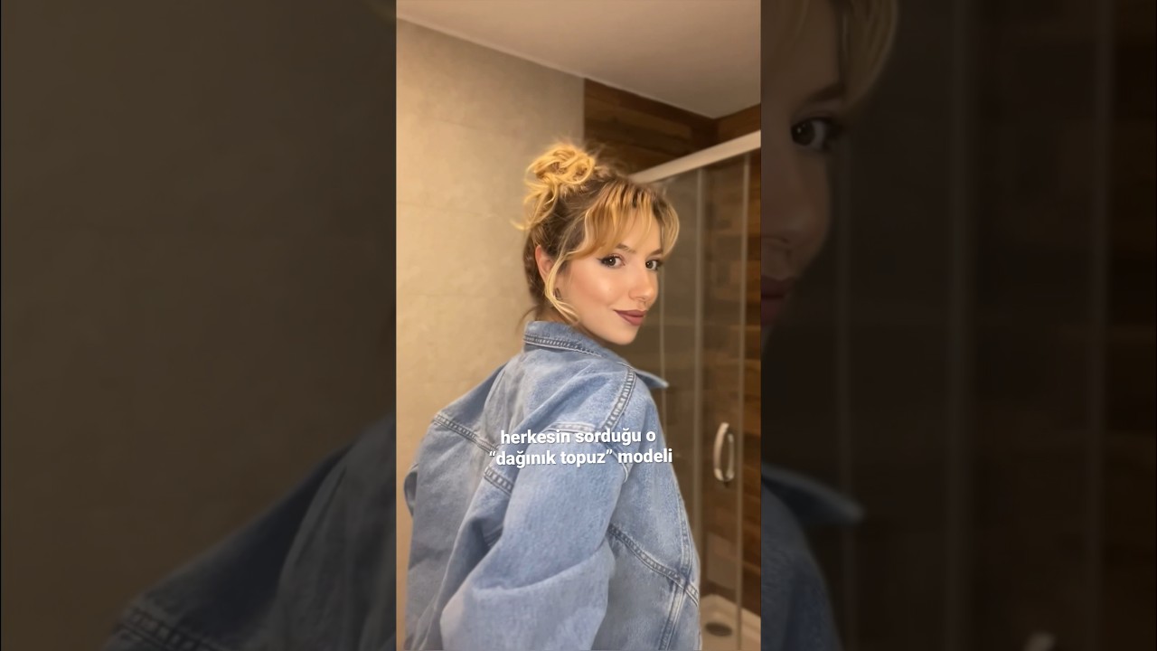 en g&uuml;zel dağınık topuz 🫶🏻✨ #hairtutorial #hairstyle #messybuntutorial #messybun #hair