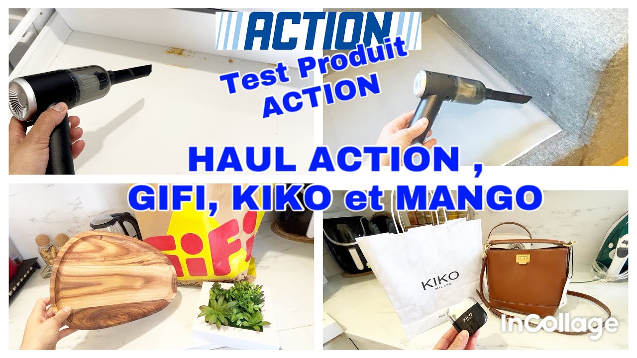 HAUL ACTION 😍 GIFI  JE TEST MINI L’ASPIRATEUR ACTION  MES ACHATS GIFI ,KIKO ,MONGO  🚨