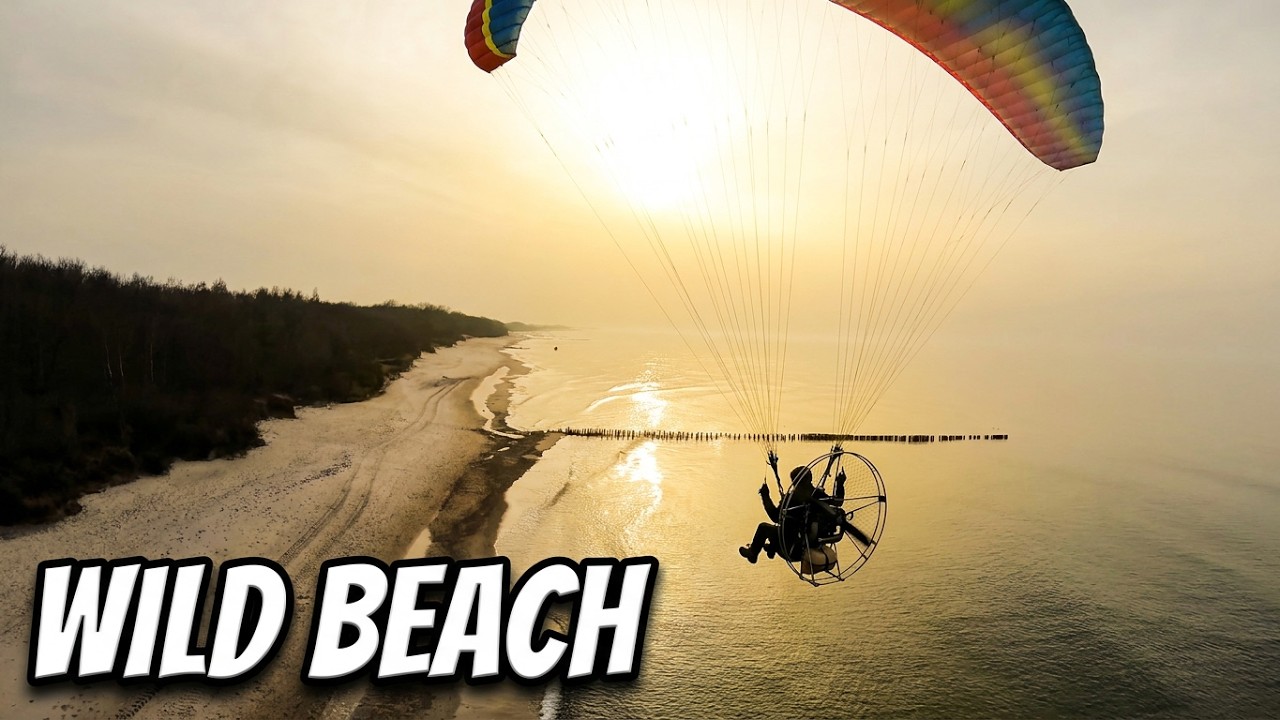 This Paramotor Beach Flight Was Absolutely Wild!