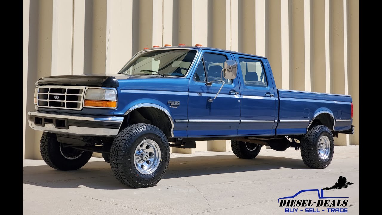 WWW.DIESEL-DEALS.COM LOW MILEAGE 5 SPEED 1994.5 CREW CAB F350 4X4 7.3 POWERSTROKE DIESEL FOR SALE