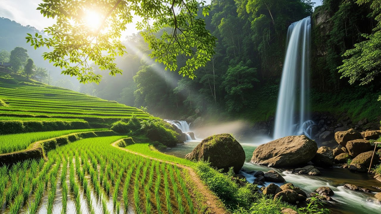 Relaxing Indonesian Countryside River Sounds: Ambient Nature Sounds for Sleep & Stress Relief