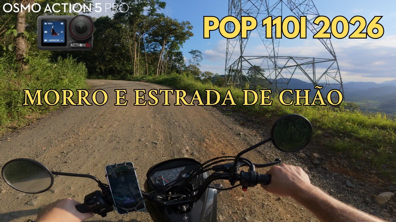 🏍️ Pop 110i 2026 na Subida e Estrada de Ch&atilde;o ⛰️ | 3&ordf; M&eacute;dia de Consumo