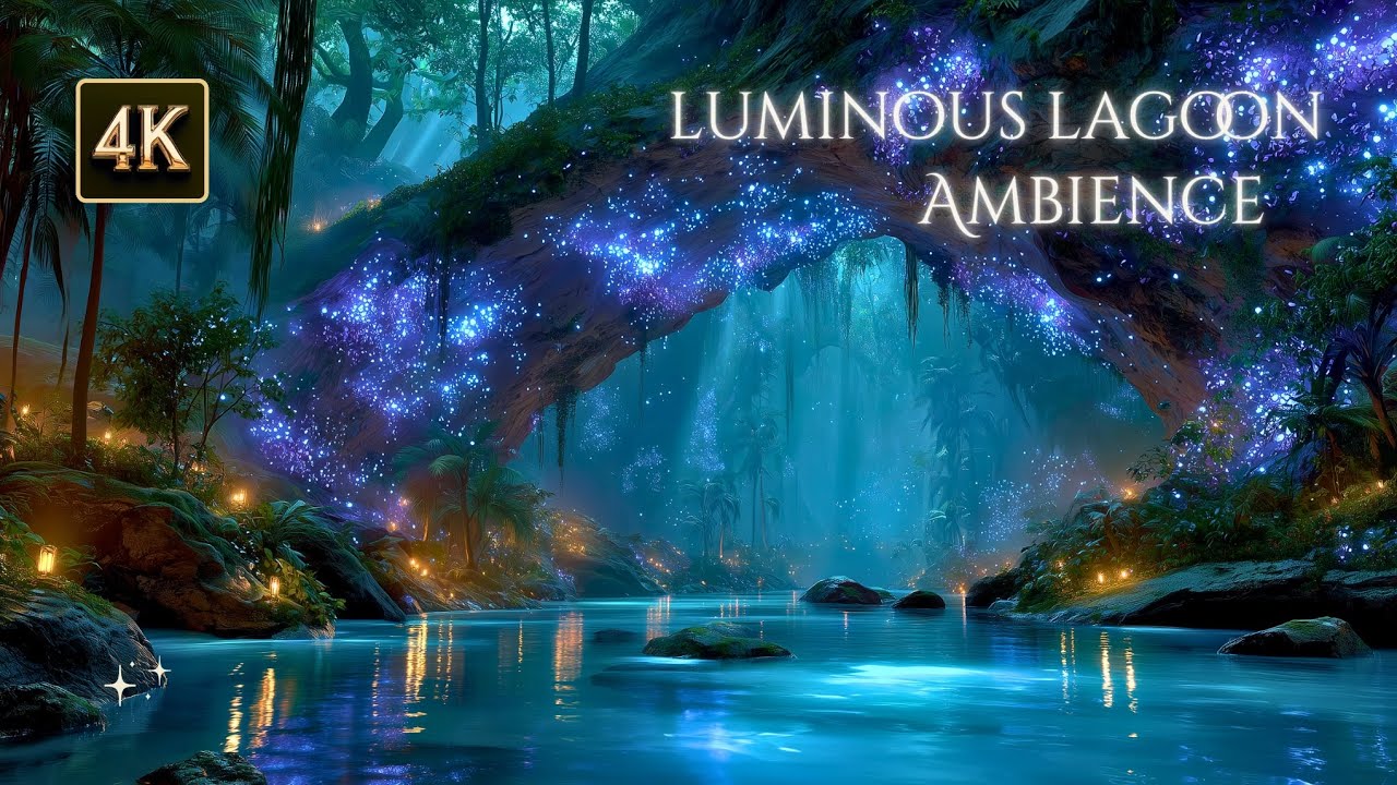Mystic Swamp Hideaway – Fantasy Lagoon Ambience & Relaxing Water Sounds [4K 3 Hours]