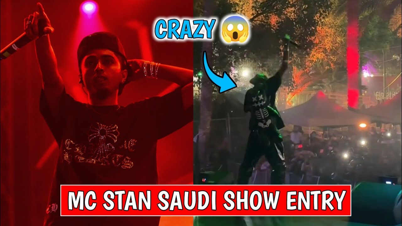 Mc Stan Saudi Live Concert Crazy Entry 😯 ||