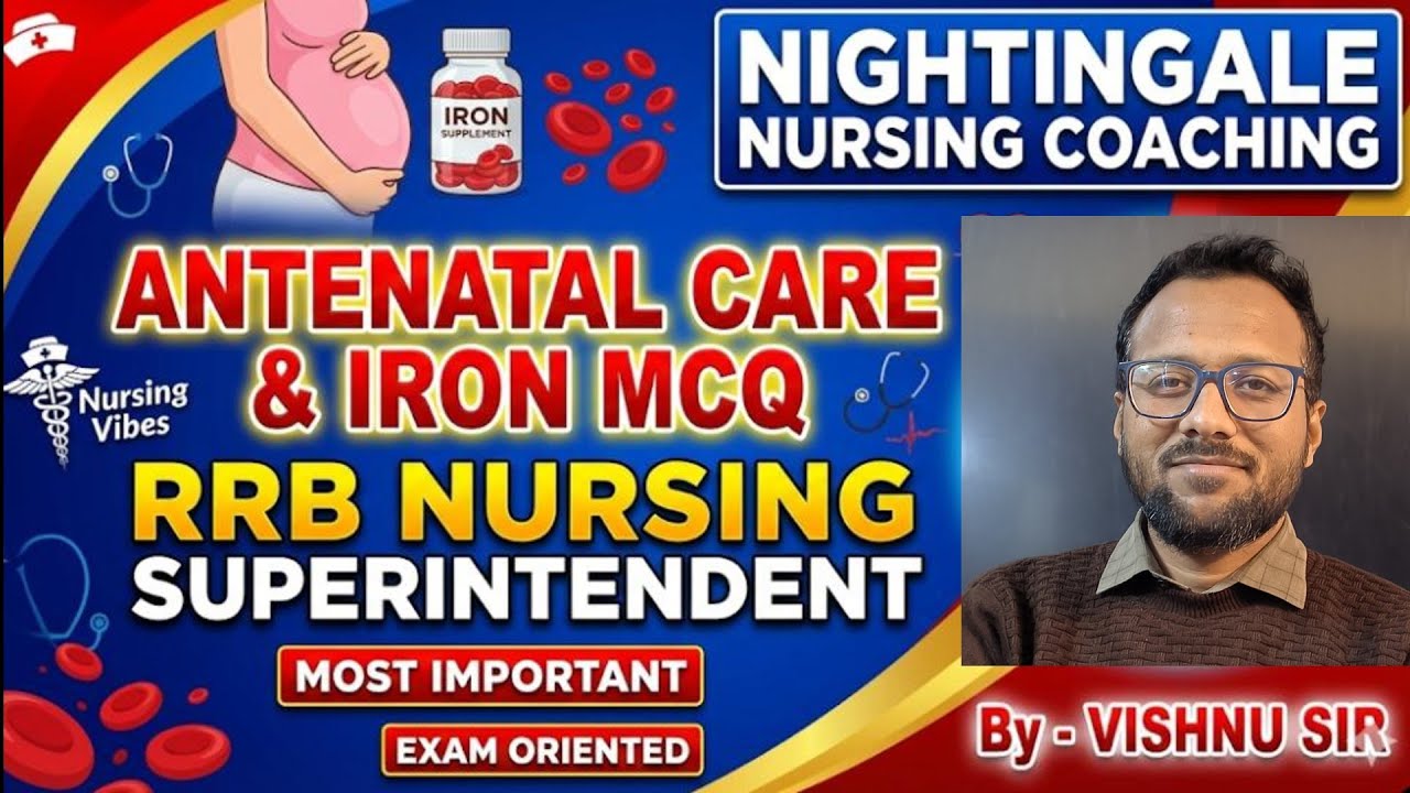 ANTENATAL CARE MCQ RRB NURSING SUPRITENDENT KGMU SGPGI NURSING OFFICER