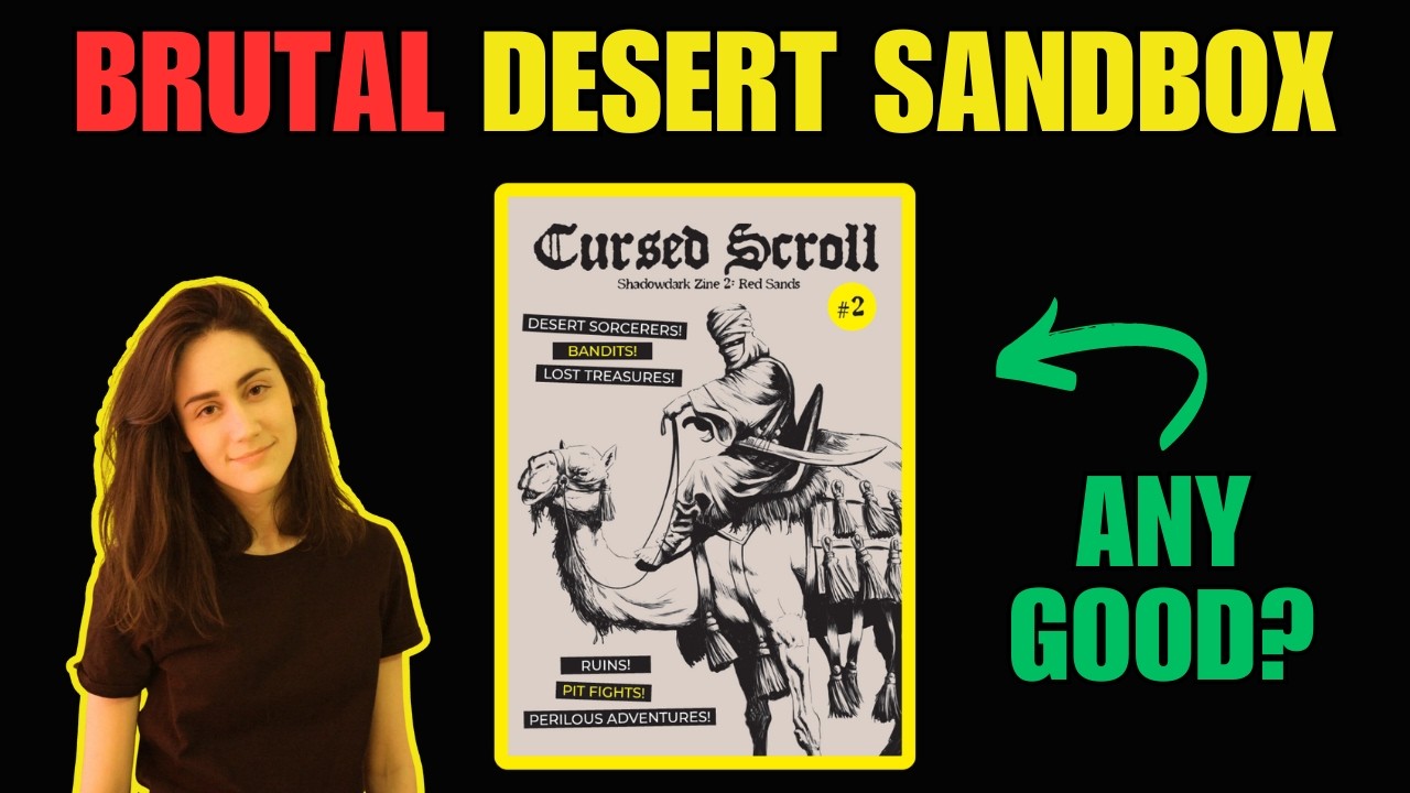 Is Shadowdark's Desert Hexcrawl Any Good? (Cursed Scroll 2: Red Sands First Impressions)