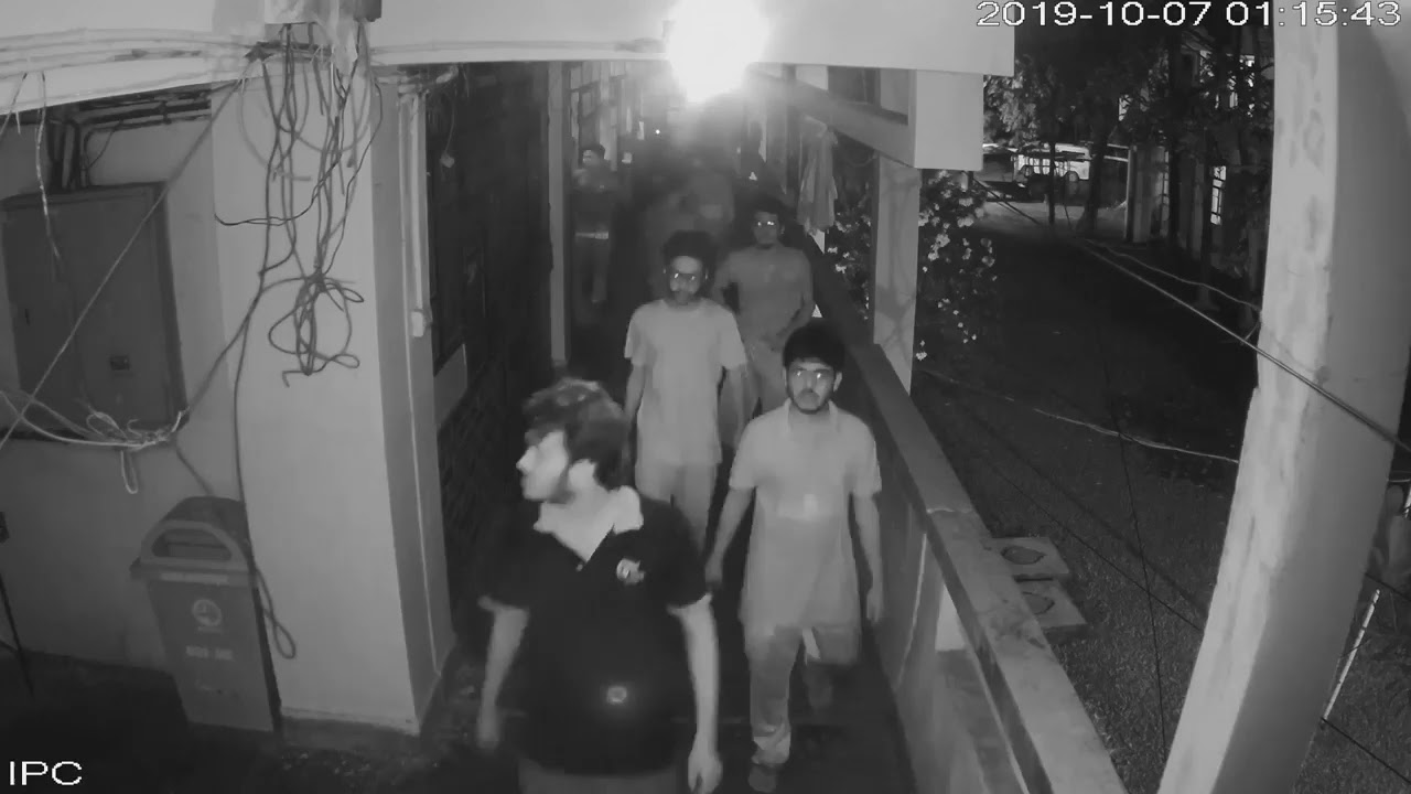 CCTV footage of the murder of Abrar Fahad