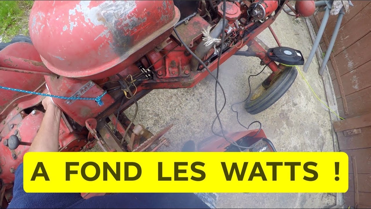 MASSEY HARRIS PONY 820D : A fond les watts !