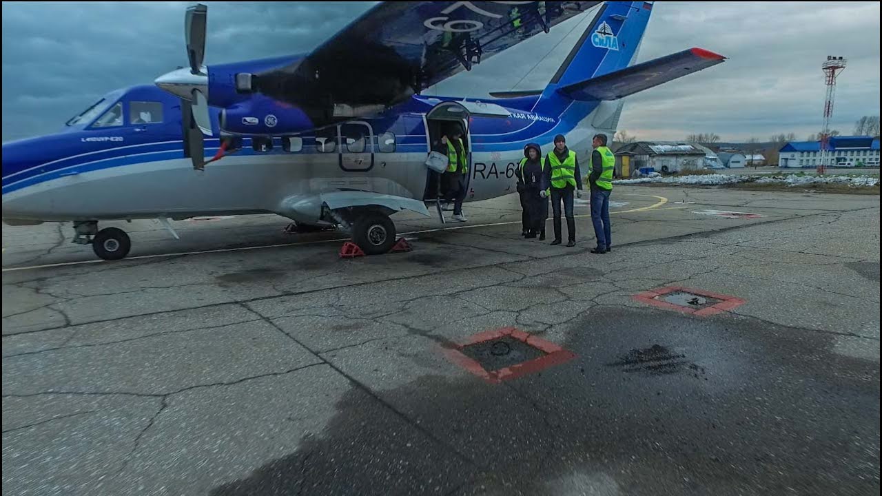 SiLA Let L-410 flight around Irkutsk