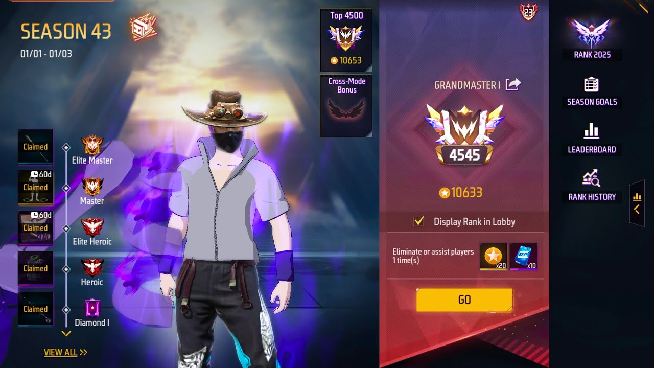 Usando las nuevas skins de naruto jugando clasificatoria en gran maestro #freefire #shorts