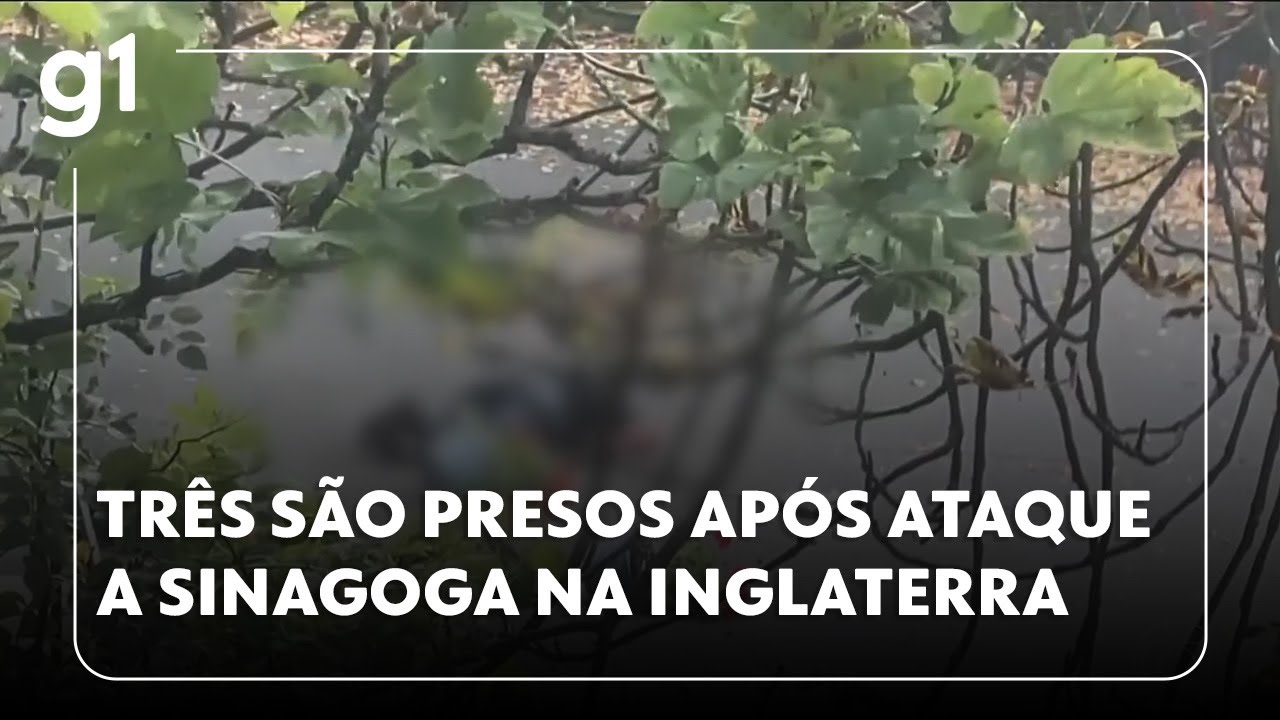 Jornal da Globo: Três pessoas são presas após ataque terrorista a uma sinagoga na Inglaterra